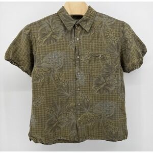 Van Heusen Hawaiian Shirt Men's Size XL Rayon Floral‎ Tropical Beach Aloha